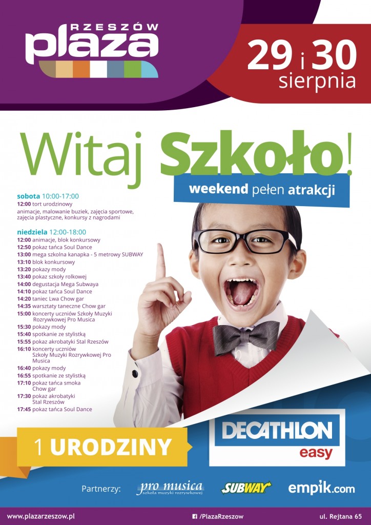 Plakat Witaj Szkoło