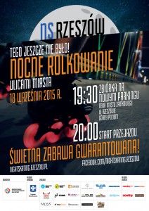 Nightskating Rzeszów - plakat